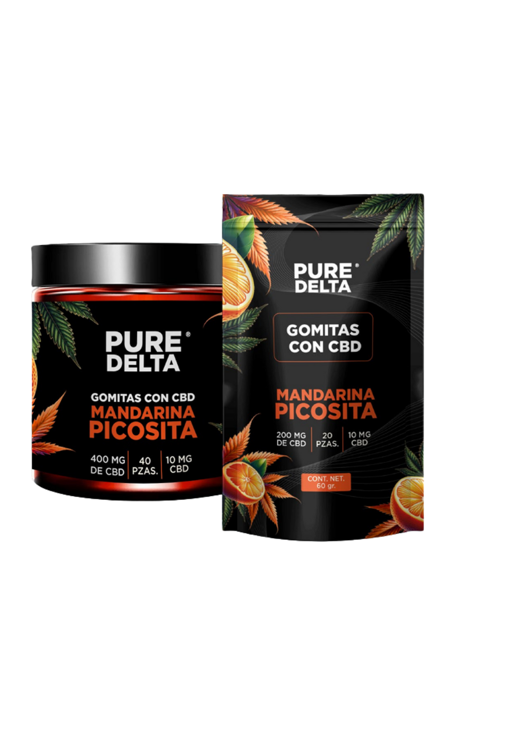 Gomitas mandarina picosita CBD 20pz