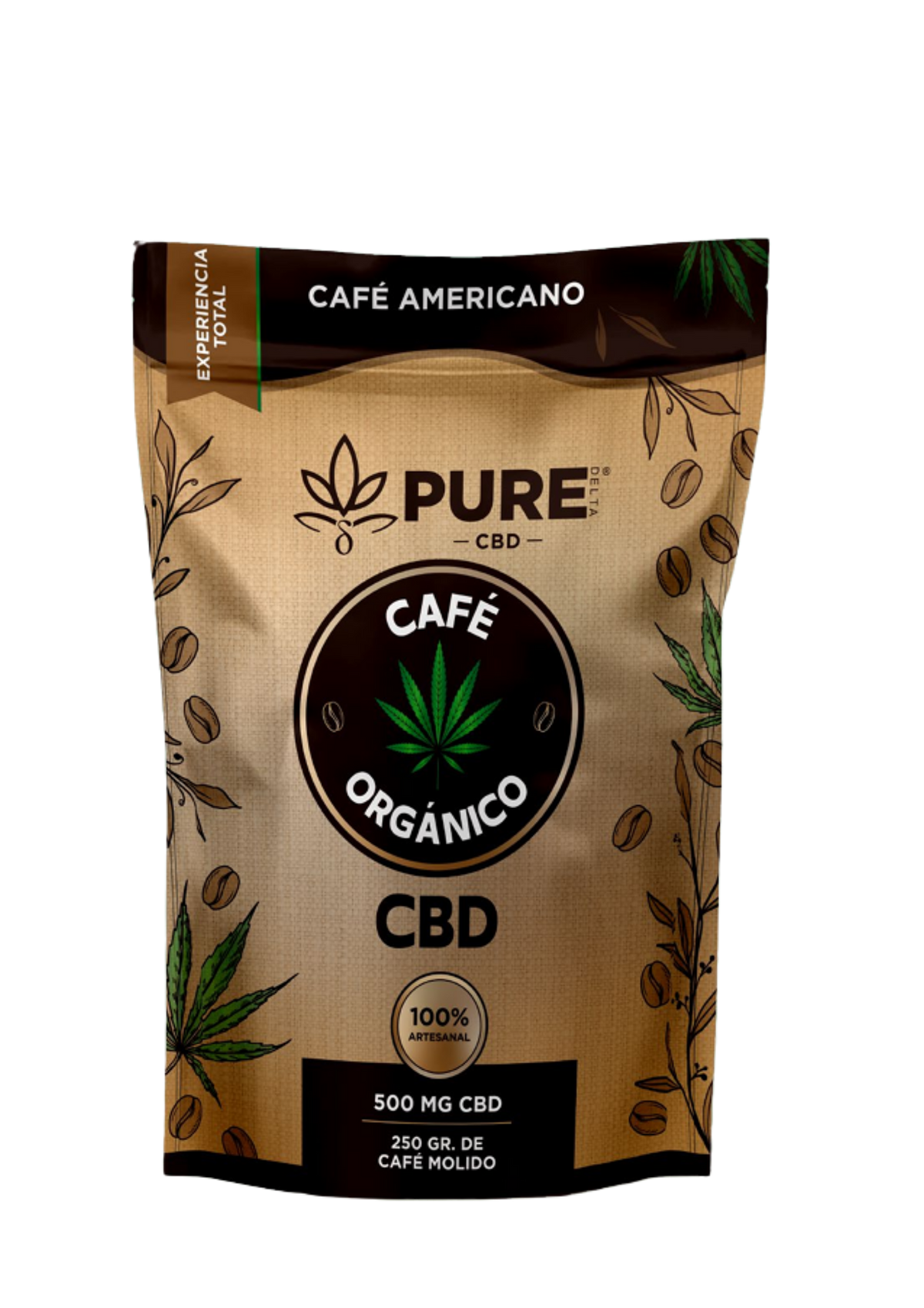 Café americano con CBD
