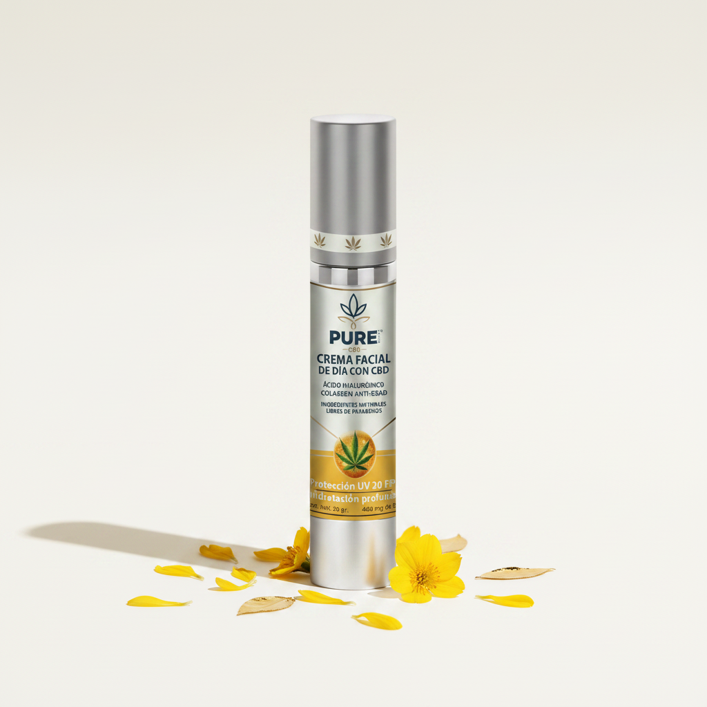 Pure CBD Crema Facial – Pétalos amarillos