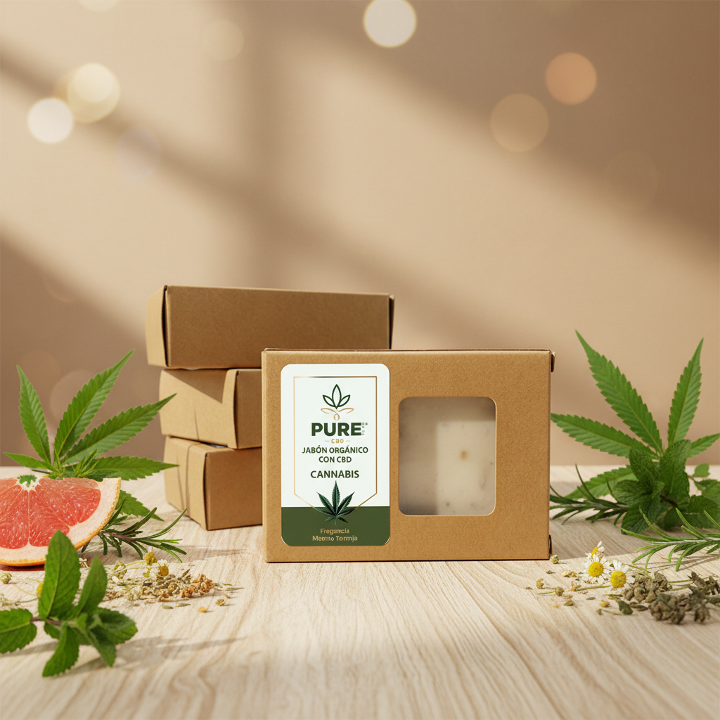Pure CBD Jabón Orgánico Cannabis – Artesanal