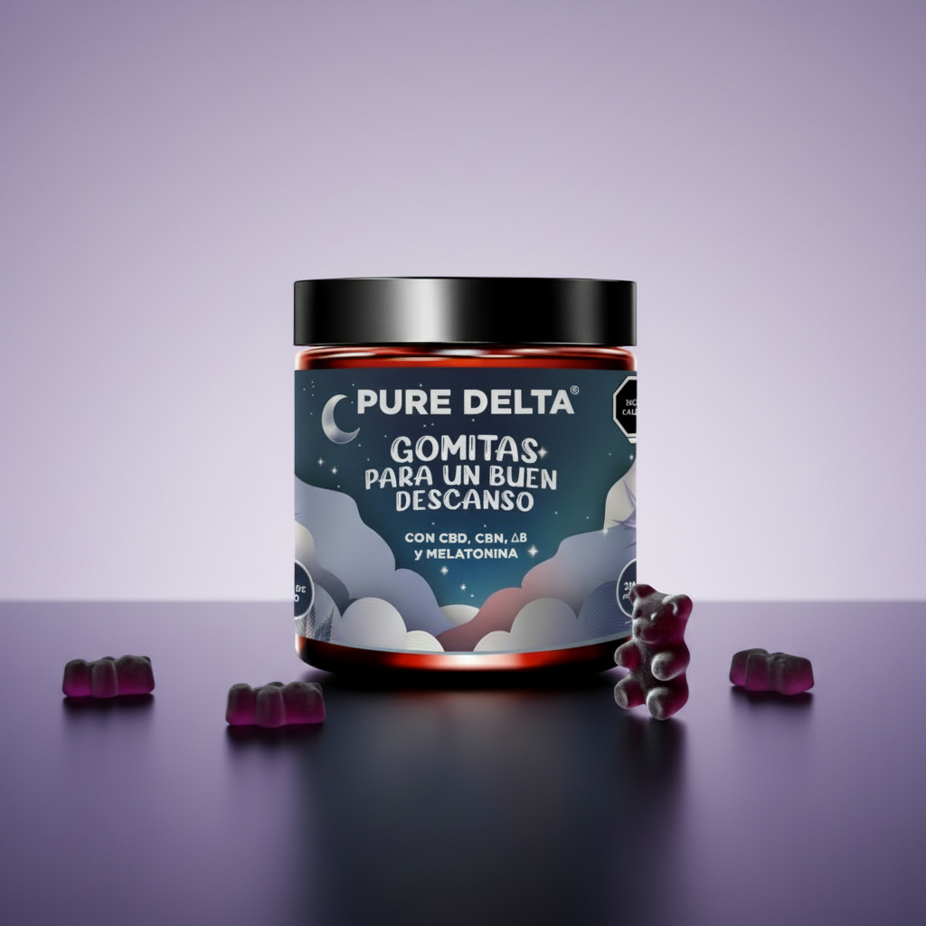 Pure Delta Gomitas – Fondo lila